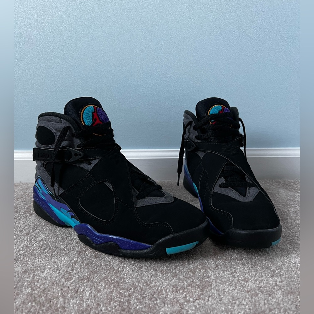 Nike Air Jordan Retro 8, Aqua 2015 Release, Basketball Shoes, Size 10